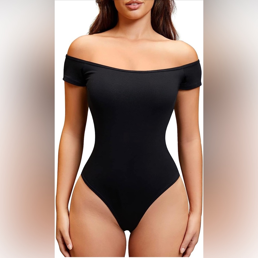 Off shoulder Short Sleeve Tank top Bodysuit